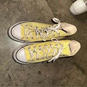 Converse Platform Bright Yellow Green Hi Top Sneakers